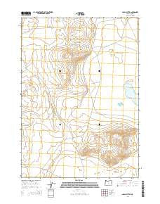Alkali Buttes Oregon Current topographic map, 1:24000 scale, 7.5 X 7.5 Minute, Year 2014