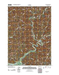 Allegany Oregon Historical topographic map, 1:24000 scale, 7.5 X 7.5 Minute, Year 2011