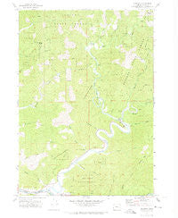 Allegany Oregon Historical topographic map, 1:24000 scale, 7.5 X 7.5 Minute, Year 1971