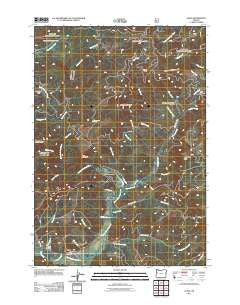 Alsea Oregon Historical topographic map, 1:24000 scale, 7.5 X 7.5 Minute, Year 2011