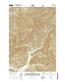 Alsea Oregon Current topographic map, 1:24000 scale, 7.5 X 7.5 Minute, Year 2014