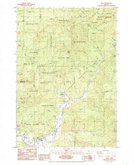 Alsea Oregon Historical topographic map, 1:24000 scale, 7.5 X 7.5 Minute, Year 1985