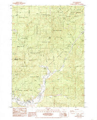 Alsea Oregon Historical topographic map, 1:24000 scale, 7.5 X 7.5 Minute, Year 1985