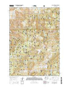 Alsup Mountain Oregon Current topographic map, 1:24000 scale, 7.5 X 7.5 Minute, Year 2014