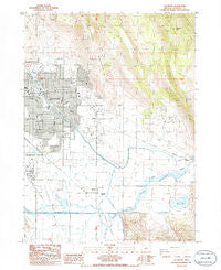 Altamont Oregon Historical topographic map, 1:24000 scale, 7.5 X 7.5 Minute, Year 1985