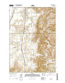Amity Oregon Current topographic map, 1:24000 scale, 7.5 X 7.5 Minute, Year 2014