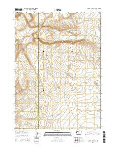 Ancient Lake Well Oregon Current topographic map, 1:24000 scale, 7.5 X 7.5 Minute, Year 2014