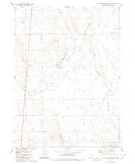 Anderson Reservoir Oregon Historical topographic map, 1:24000 scale, 7.5 X 7.5 Minute, Year 1979