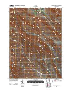 Anderson Mountain Oregon Historical topographic map, 1:24000 scale, 7.5 X 7.5 Minute, Year 2011