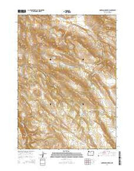 Anderson Mountain Oregon Current topographic map, 1:24000 scale, 7.5 X 7.5 Minute, Year 2014