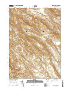 Anderson Mountain Oregon Current topographic map, 1:24000 scale, 7.5 X 7.5 Minute, Year 2014