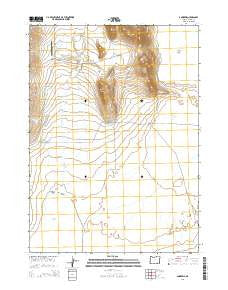 Andrews Oregon Current topographic map, 1:24000 scale, 7.5 X 7.5 Minute, Year 2014