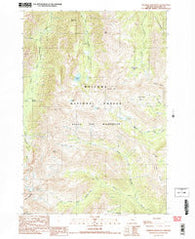 Aneroid Mountain Oregon Historical topographic map, 1:24000 scale, 7.5 X 7.5 Minute, Year 1990
