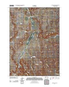 Angell Butte Oregon Historical topographic map, 1:24000 scale, 7.5 X 7.5 Minute, Year 2011