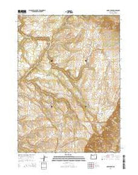 Ankle Creek Oregon Current topographic map, 1:24000 scale, 7.5 X 7.5 Minute, Year 2014