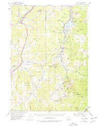 Anlauf Oregon Historical topographic map, 1:62500 scale, 15 X 15 Minute, Year 1954
