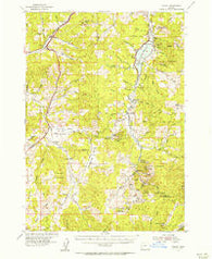 Anlauf Oregon Historical topographic map, 1:62500 scale, 15 X 15 Minute, Year 1954