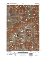 Antelope Oregon Historical topographic map, 1:24000 scale, 7.5 X 7.5 Minute, Year 2011