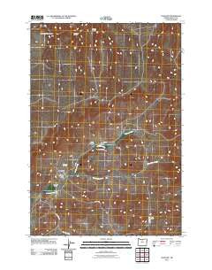 Antelope Oregon Historical topographic map, 1:24000 scale, 7.5 X 7.5 Minute, Year 2011
