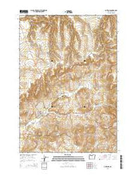 Antelope Oregon Current topographic map, 1:24000 scale, 7.5 X 7.5 Minute, Year 2014