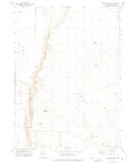 Antelope Butte Oregon Historical topographic map, 1:24000 scale, 7.5 X 7.5 Minute, Year 1971