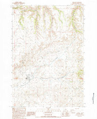 Antelope Oregon Historical topographic map, 1:24000 scale, 7.5 X 7.5 Minute, Year 1987