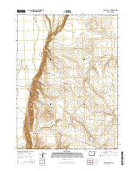 Antelope Butte Oregon Current topographic map, 1:24000 scale, 7.5 X 7.5 Minute, Year 2014