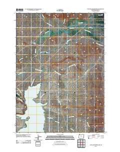 Antelope Reservoir Oregon Historical topographic map, 1:24000 scale, 7.5 X 7.5 Minute, Year 2011