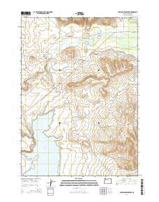 Antelope Reservoir Oregon Current topographic map, 1:24000 scale, 7.5 X 7.5 Minute, Year 2014
