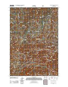 Anthony Butte Oregon Historical topographic map, 1:24000 scale, 7.5 X 7.5 Minute, Year 2011