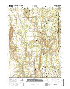 Antler Point Oregon Current topographic map, 1:24000 scale, 7.5 X 7.5 Minute, Year 2014