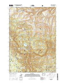 Antone Oregon Current topographic map, 1:24000 scale, 7.5 X 7.5 Minute, Year 2014