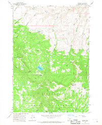 Antone Oregon Historical topographic map, 1:24000 scale, 7.5 X 7.5 Minute, Year 1966