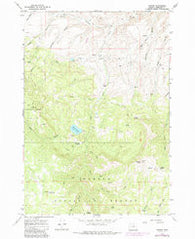Antone Oregon Historical topographic map, 1:24000 scale, 7.5 X 7.5 Minute, Year 1966