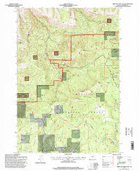 Arbuckle Mountain Oregon Historical topographic map, 1:24000 scale, 7.5 X 7.5 Minute, Year 1995
