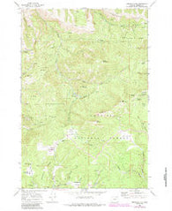 Arbuckle Mtn Oregon Historical topographic map, 1:24000 scale, 7.5 X 7.5 Minute, Year 1969