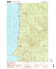 Arch Cape Oregon Historical topographic map, 1:24000 scale, 7.5 X 7.5 Minute, Year 1985