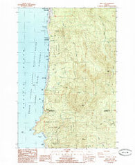 Arch Cape Oregon Historical topographic map, 1:24000 scale, 7.5 X 7.5 Minute, Year 1985