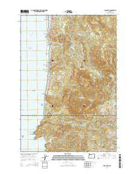 Arch Cape Oregon Current topographic map, 1:24000 scale, 7.5 X 7.5 Minute, Year 2014