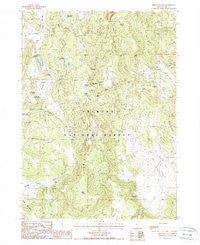 Arkansas Flat Oregon Historical topographic map, 1:24000 scale, 7.5 X 7.5 Minute, Year 1988