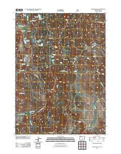 Arkansas Flat Oregon Historical topographic map, 1:24000 scale, 7.5 X 7.5 Minute, Year 2011