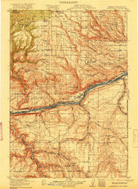 Arlington Oregon Historical topographic map, 1:125000 scale, 30 X 30 Minute, Year 1916