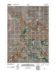 Arock Oregon Historical topographic map, 1:24000 scale, 7.5 X 7.5 Minute, Year 2011