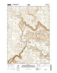 Arock Oregon Current topographic map, 1:24000 scale, 7.5 X 7.5 Minute, Year 2014