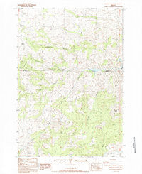 Arrastra Butte Oregon Historical topographic map, 1:24000 scale, 7.5 X 7.5 Minute, Year 1987