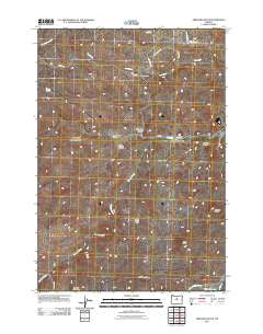 Arrastra Butte Oregon Historical topographic map, 1:24000 scale, 7.5 X 7.5 Minute, Year 2011
