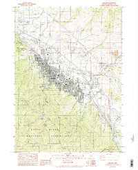 Ashland Oregon Historical topographic map, 1:24000 scale, 7.5 X 7.5 Minute, Year 1983