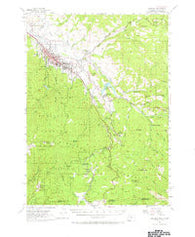 Ashland Oregon Historical topographic map, 1:62500 scale, 15 X 15 Minute, Year 1954