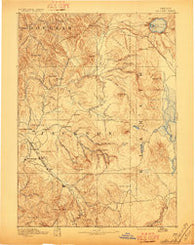 Ashland Oregon Historical topographic map, 1:250000 scale, 1 X 1 Degree, Year 1893