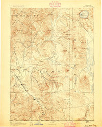Ashland Oregon Historical topographic map, 1:250000 scale, 1 X 1 Degree, Year 1893